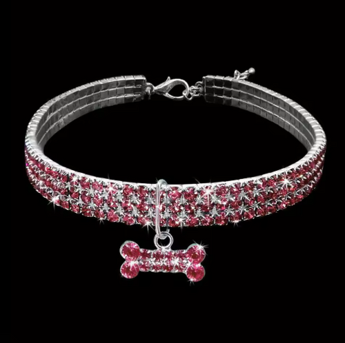 Bling Bone Pet Collar
