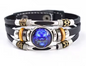 Zodiac Luminous Multi-Layer Leather Bracelet