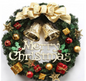 Merry Christmas Wreath Garland Xmas Front Door Wall Decoration