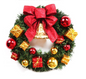 Merry Christmas Wreath Garland Xmas Front Door Wall Decoration