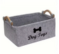 Felt Dog Toy Storage Basket