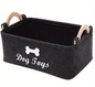 Felt Dog Toy Storage Basket