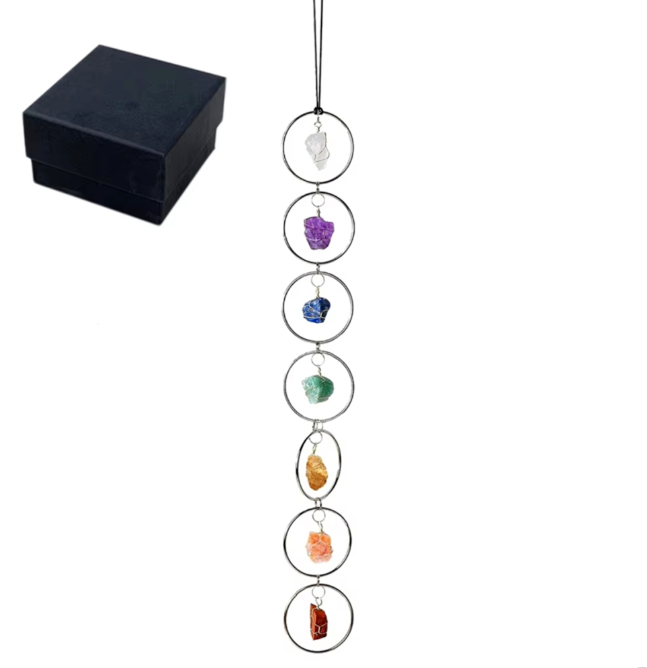 Crystal Seven Chakra Pendant
