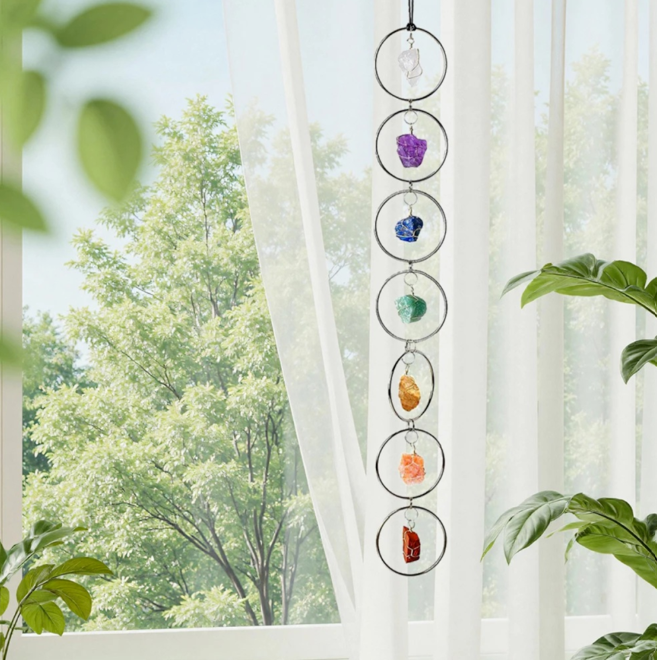 Crystal Seven Chakra Pendant