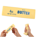 Squishy Butter Toy PU Slow Rising Light Yellow Stress Relief Squeeze Stick