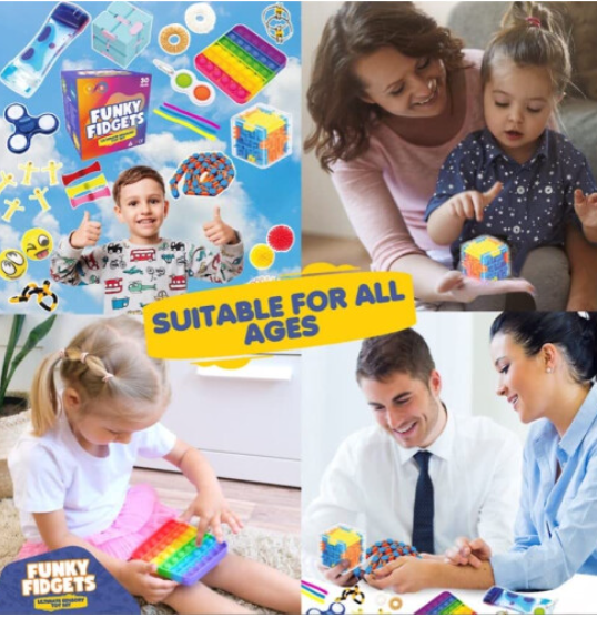 30 pcs Fidget Toys Pack - Sensory for Autism ADHD