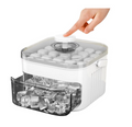 50- Ice Maker with Easy Press Cap, Double Layer Storage