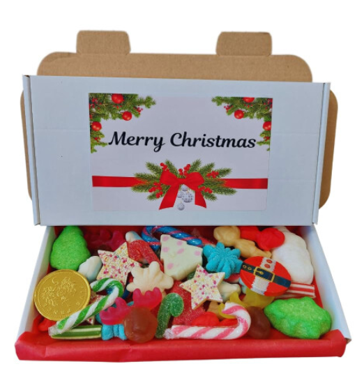 Christmas Sweets Gift Box Christmas Pick Mix Box Xmas Sweets Retro Candy