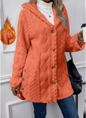 Women's Hooded Teddy Fleece Cardigan Coat