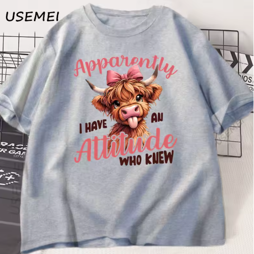 Women's "Apparently I Have an Attitude... Who Knew?" Graphic T-Shirt