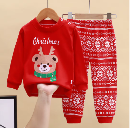 Boys' Christmas Reindeer Pyjama Set