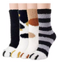 Women's Ultra Soft Fluffy Lounge Socks – 4 Pack