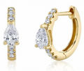 Silver Filled Hoop Earrings For Women Opal Zircon Earring