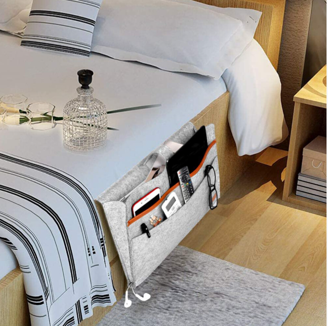 Scratch Protection Bedside Caddy, Multi-functional Use Storage Organizer