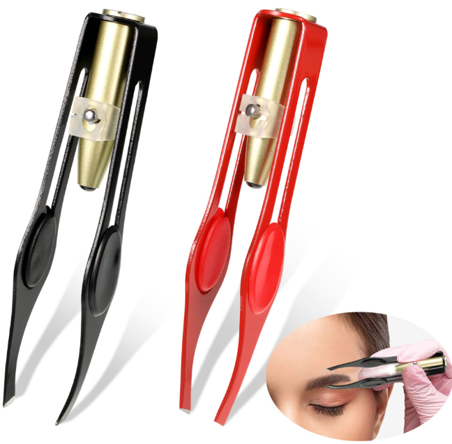 2Pcs Eyebrow Trimmer Steel Hair Removal Tool