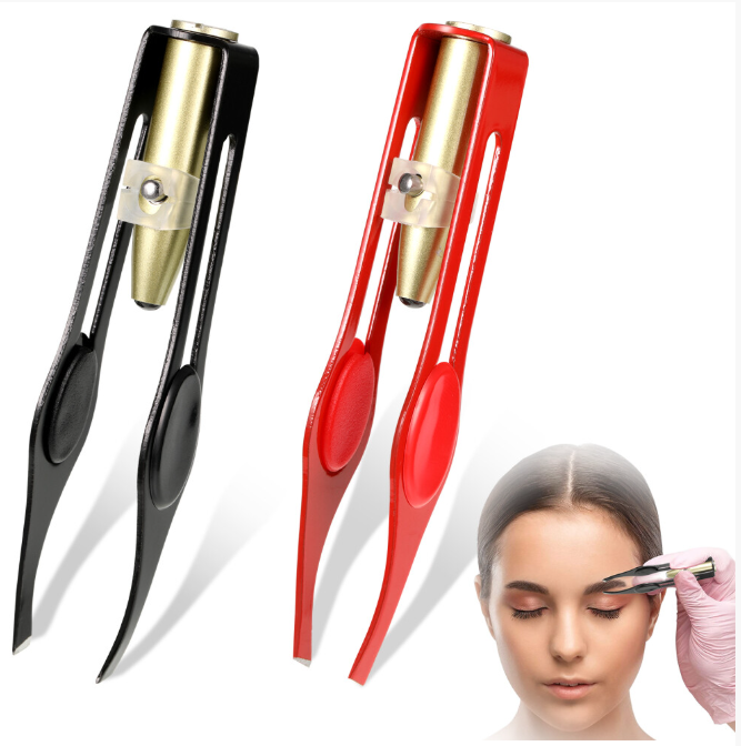 2Pcs Eyebrow Trimmer Steel Hair Removal Tool