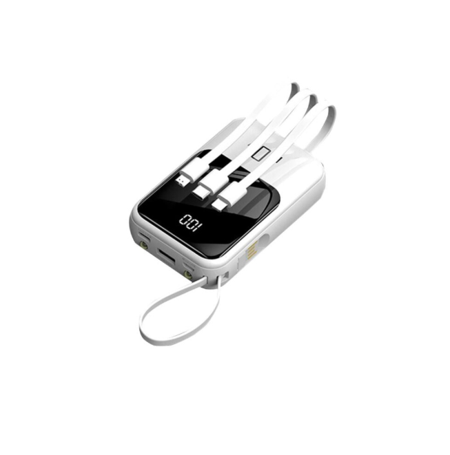 Leodye Portable Power Bank 5000mAh with Cable and Lanyard