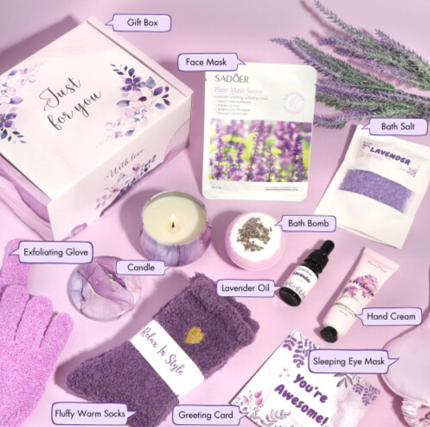 Lavender Gift Set for Women (12 items)