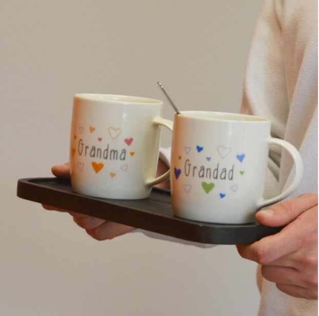 Grandparents Mugs Grandma Grandad Gift Set