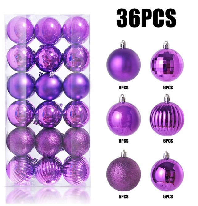 36pcs 2.36" Christmas Tree Ornaments