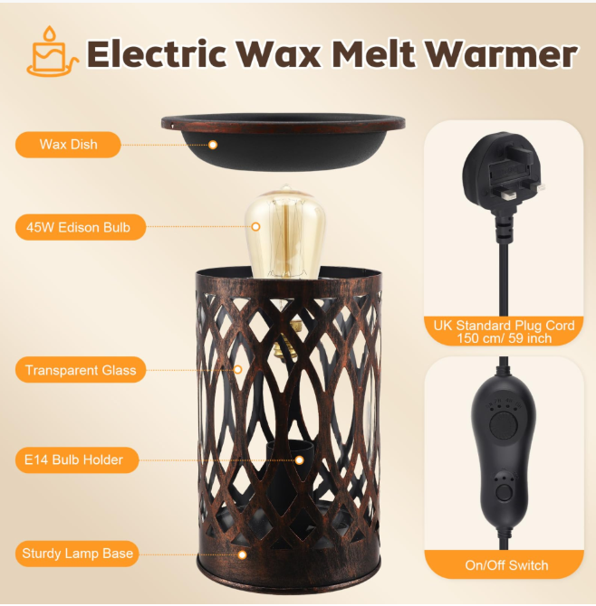 Electric Wax Melt Burners, Wax Melting Heater with Timing Function