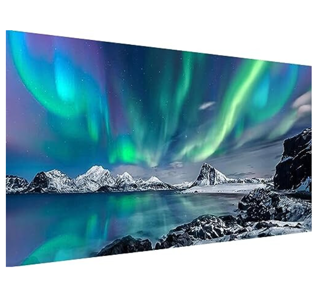 5D Diamond Art Painting ,Large Aurora Diamond Painting Kit