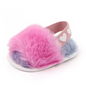 Baby Girls Fluffy Faux Fur Slippers