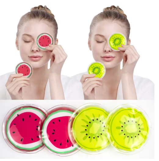 Reusable Cooling Gel Eye Pads – Fruit Designs