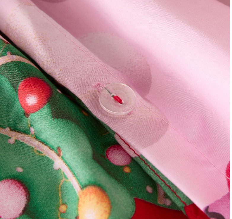 Christmas Unicorn Print Reversible Single Duvet Cover Set