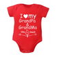 I ❤️ My Grandpa & Grandma Baby Bodysuit