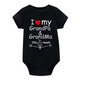 I ❤️ My Grandpa & Grandma Baby Bodysuit