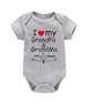 I ❤️ My Grandpa & Grandma Baby Bodysuit