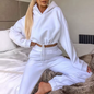 Women's Cropped Hoodie & Jogger Lounge Set