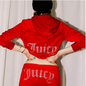 Women's Velour Cropped Hoodie & Jogger Tracksuit Set