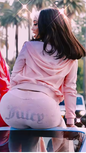Women's Velour Cropped Hoodie & Jogger Tracksuit Set