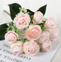 Artificial Flower Rose Bouquet With Silk Material